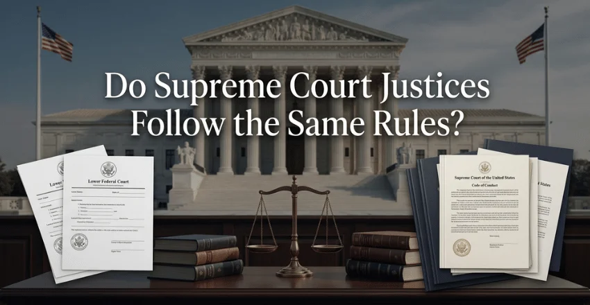 Do Supreme Court justices follow the same rules?