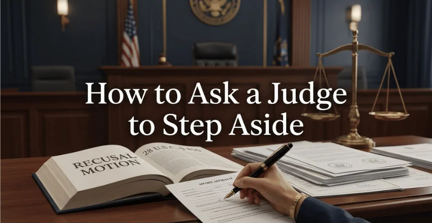 How to ask a judge to step aside
