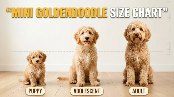 Mini Goldendoodle size chart